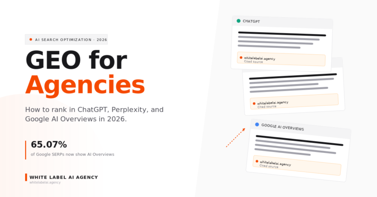 GEO for Agencies: How to Rank in ChatGPT, Perplexity, and Google AI Overviews in 2026